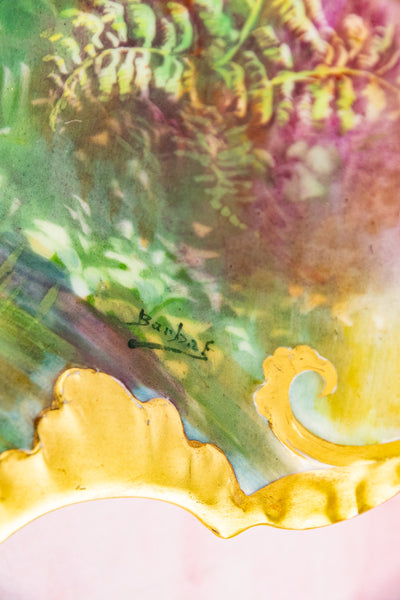 Antique Limoges Hand-Painted Pheasant Platter