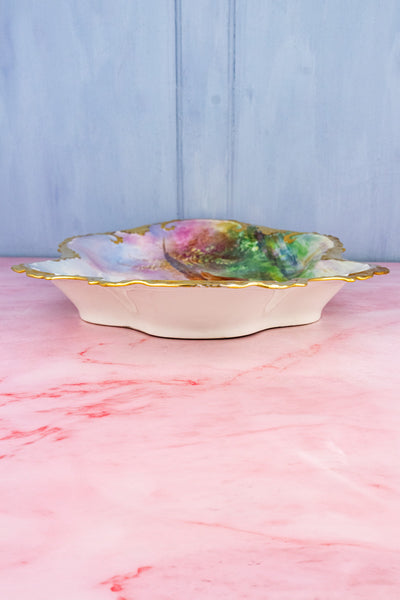 Antique Limoges Hand-Painted Pheasant Platter