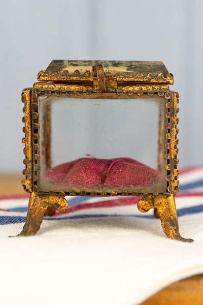 Antique Lourdes Jewelry Box