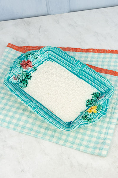 Antique Majolica Tray