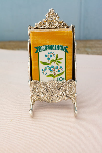 Antique Art Nouveau Silverplate Card Holder