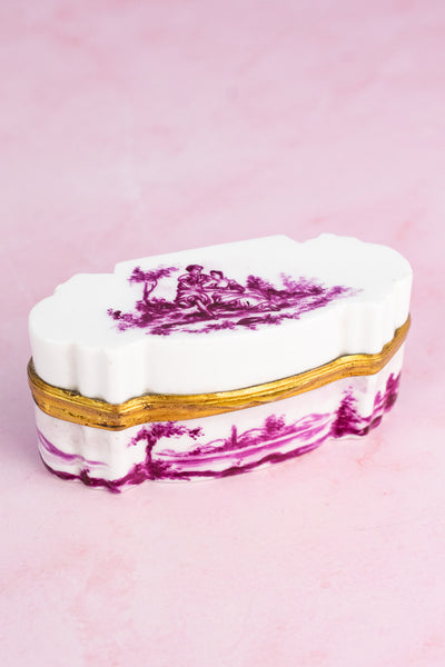 Antique Meissen Porcelain Box
