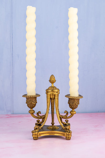 Antique Napoleon III Gilt Candelabra