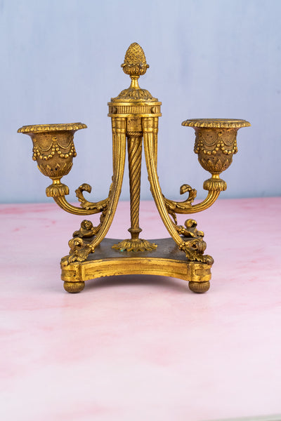 Antique Napoleon III Gilt Candelabra