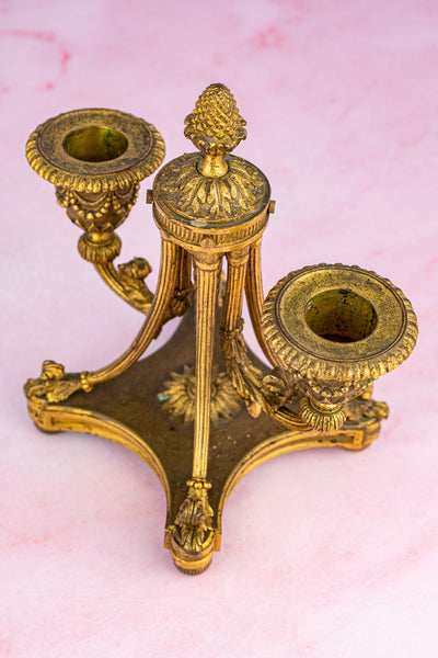 Antique Napoleon III Gilt Candelabra