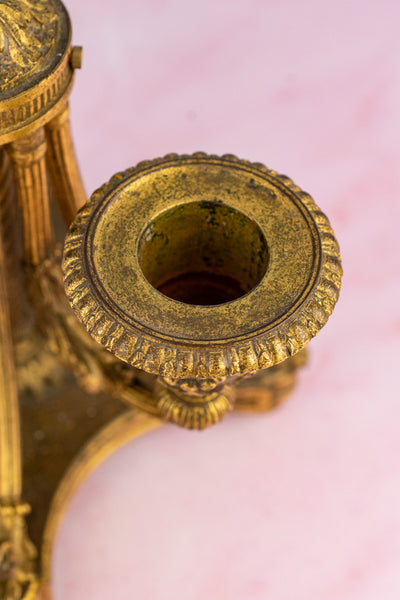 Antique Napoleon III Gilt Candelabra