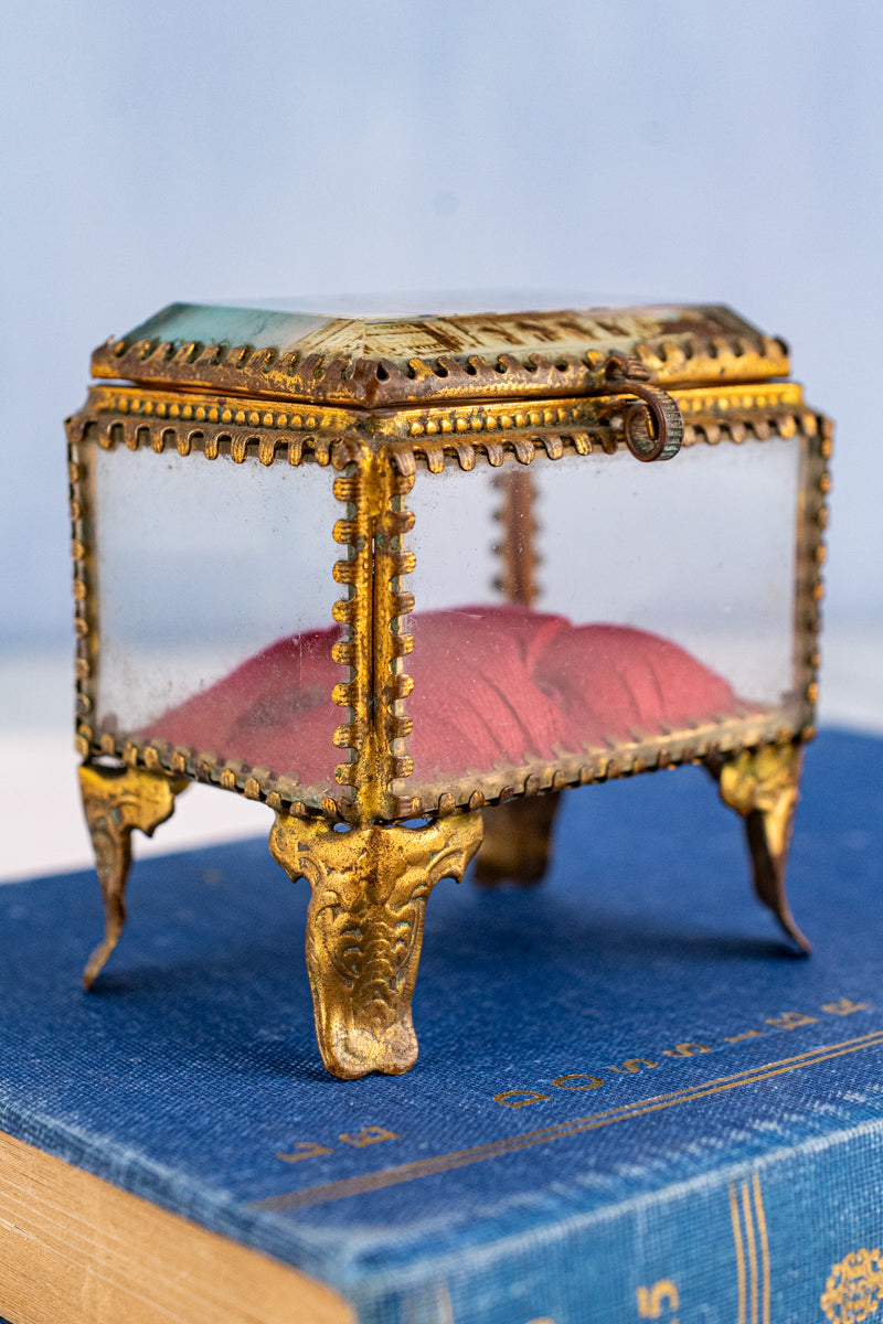 Antique Notre Dame de Paris Souvenir Jewelry Box, image 4 of 14