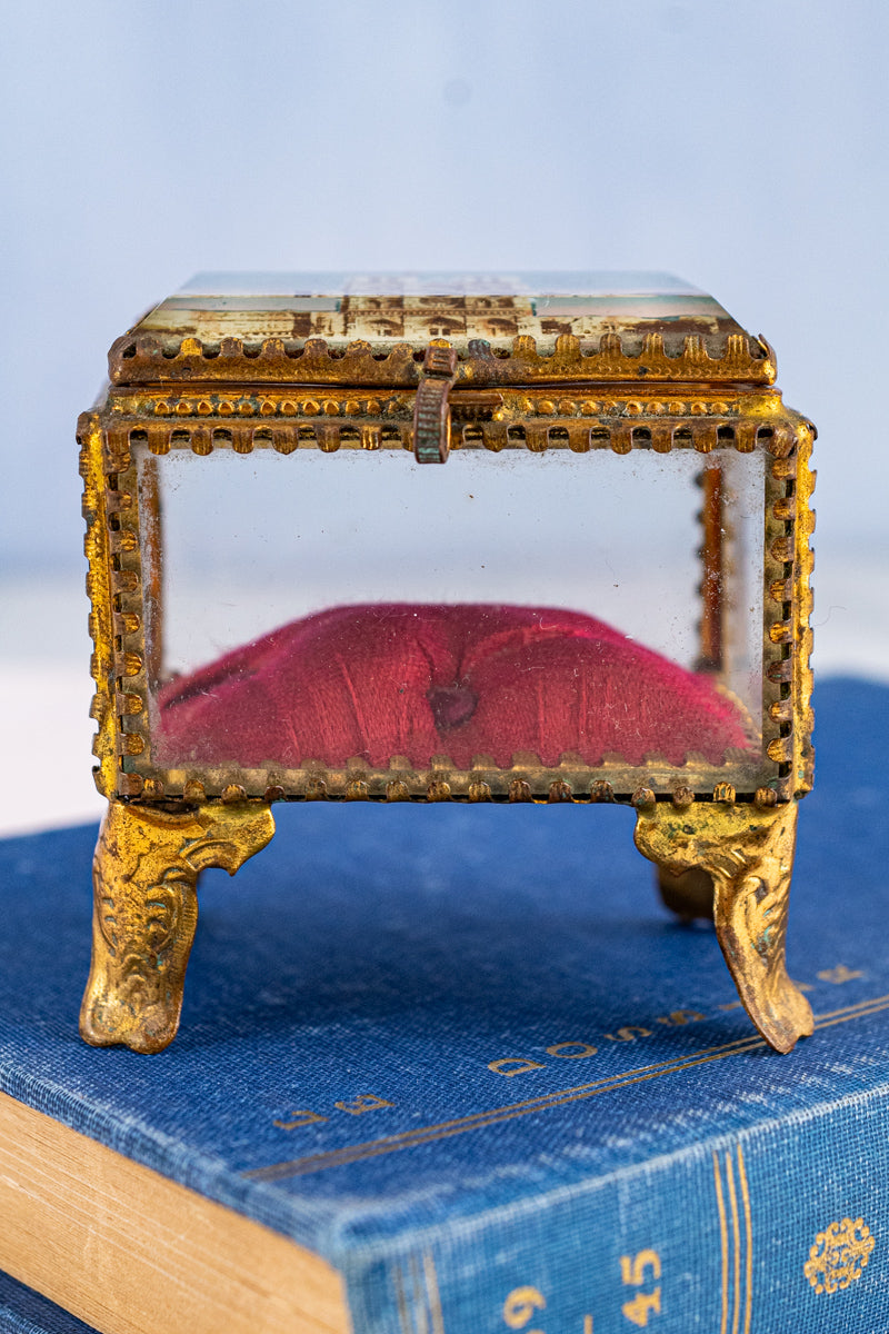 Antique Notre Dame de Paris Souvenir Jewelry Box, image 5 of 14