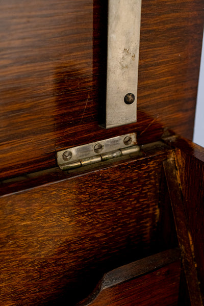 Antique English Oak & Brass Stationery Box