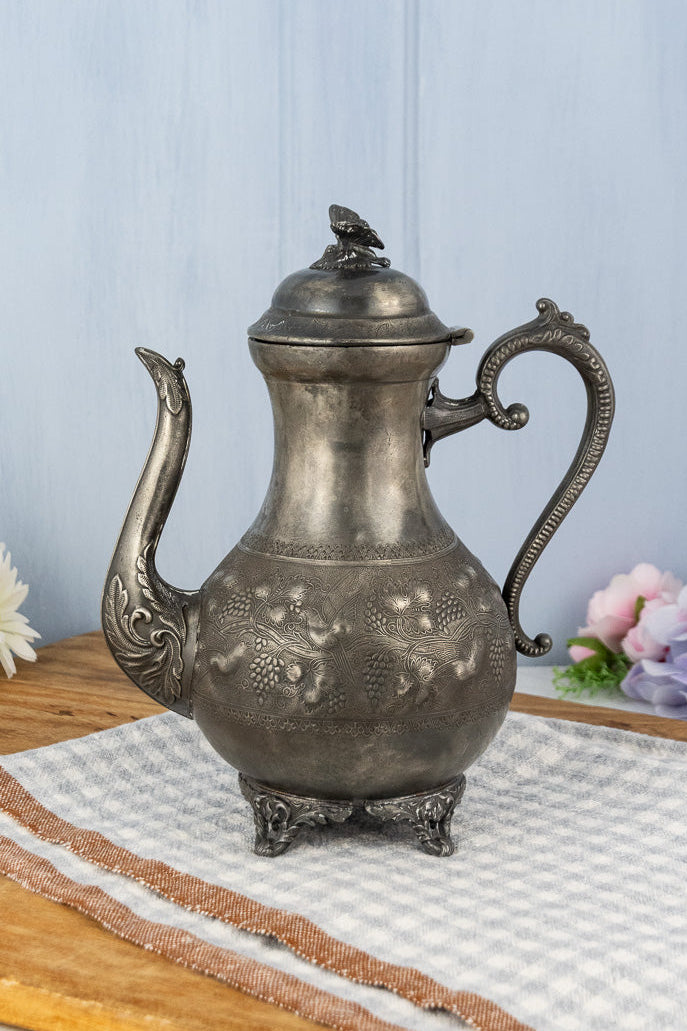 Antique English Pewter Coffeepot