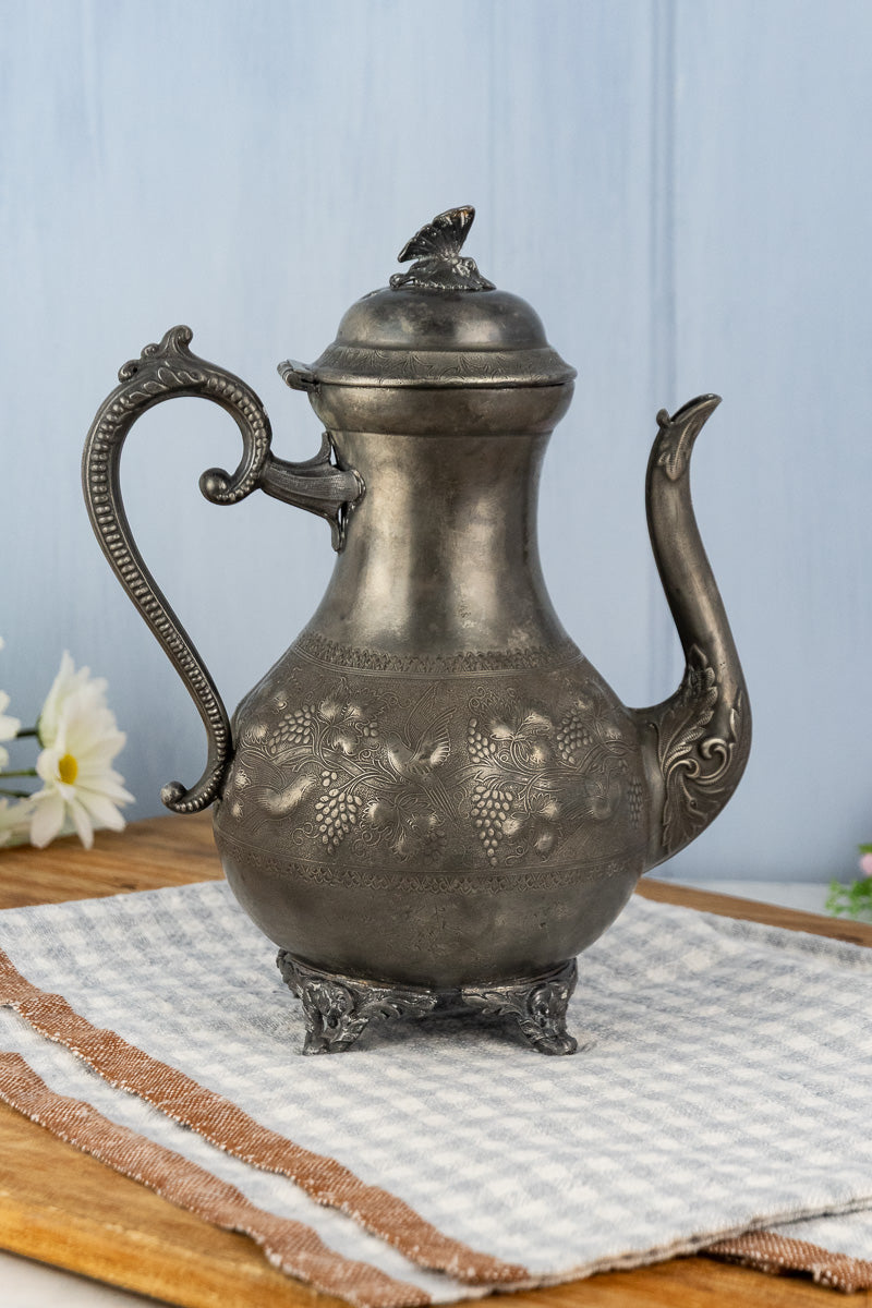 Antique English Pewter Coffeepot