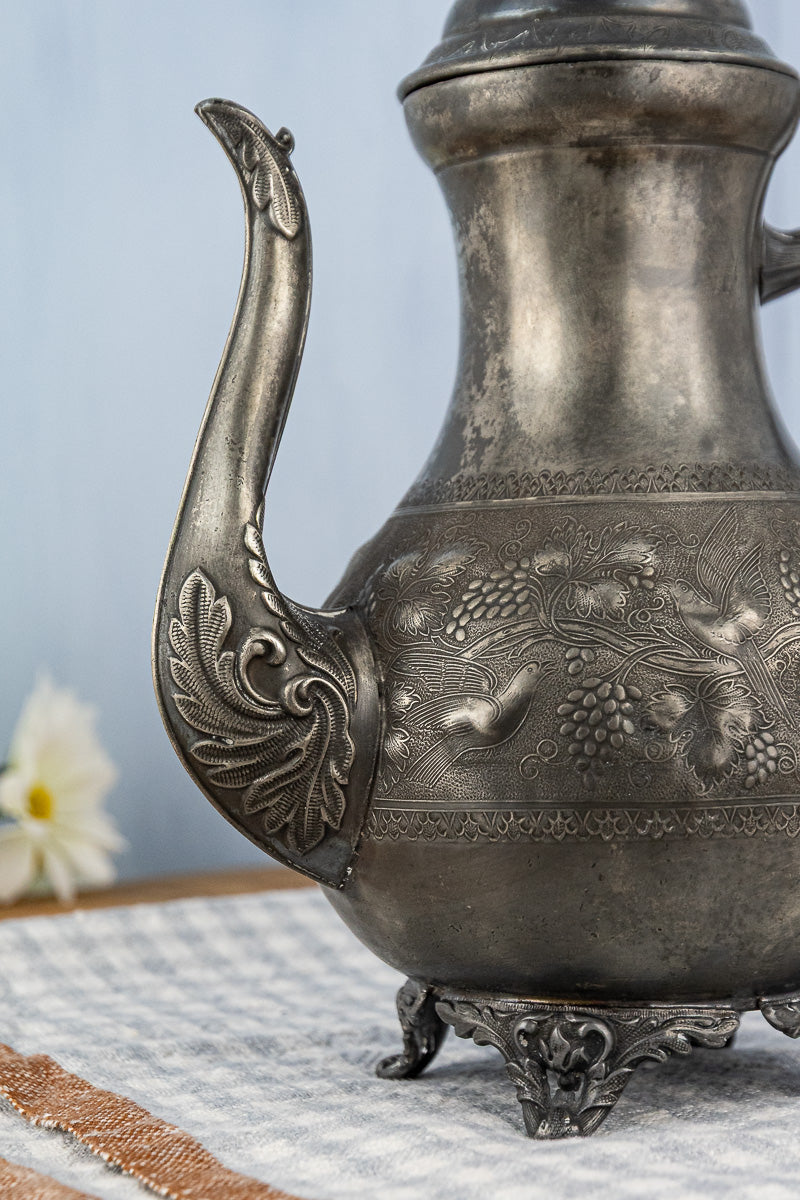 Antique English Pewter Coffeepot