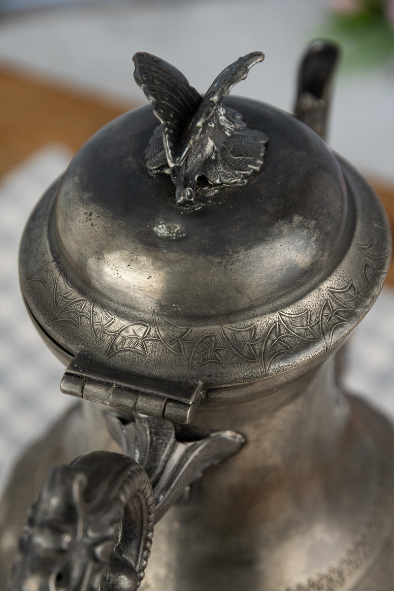 Antique English Pewter Coffeepot