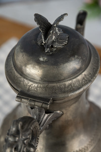 Antique English Pewter Coffeepot