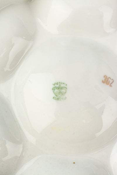 Antique Porcelain Austrian Oyster Plate