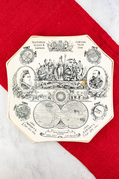 Antique Queen Victoria 1887 Golden Jubilee Plate
