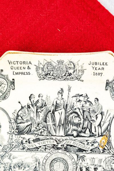 Antique Queen Victoria 1887 Golden Jubilee Plate