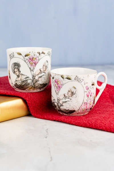 Antique Queen Victoria 1897 Diamond Jubilee Cup Pair