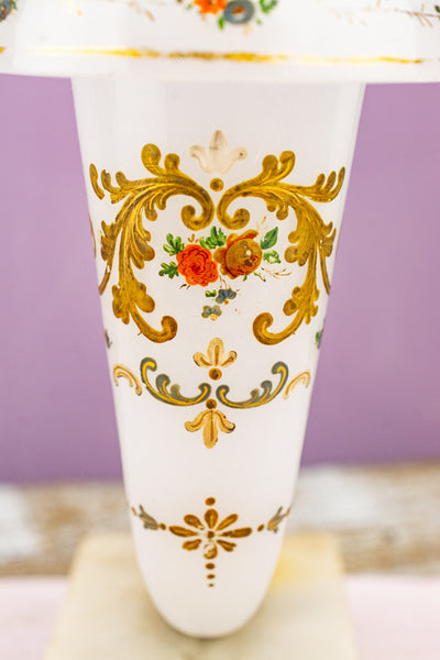 Victorian Cornucopia Mantle Vase Pair