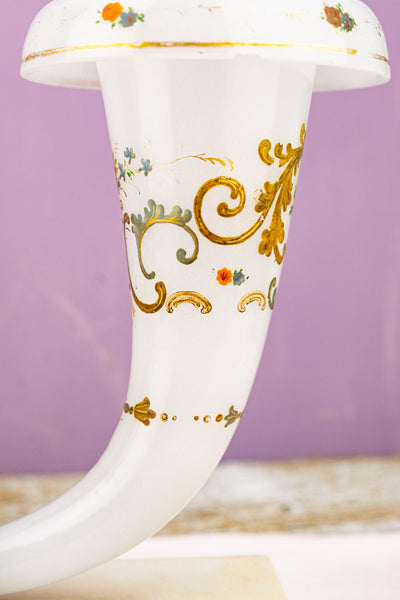 Victorian Cornucopia Mantle Vase Pair