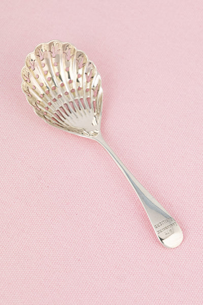 1893 Antique Silver Military Sifting Spoon