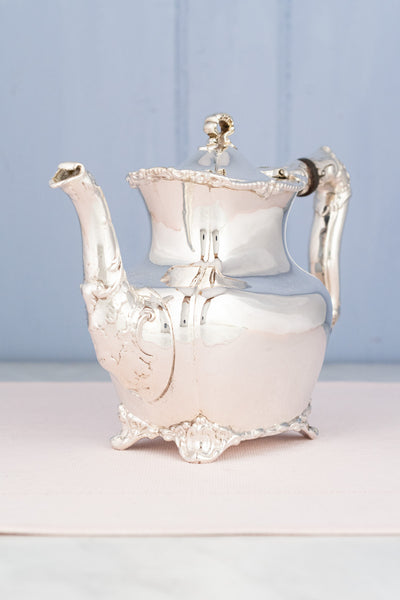 Antique Silverplate Ten Eyck Hotel Teapot