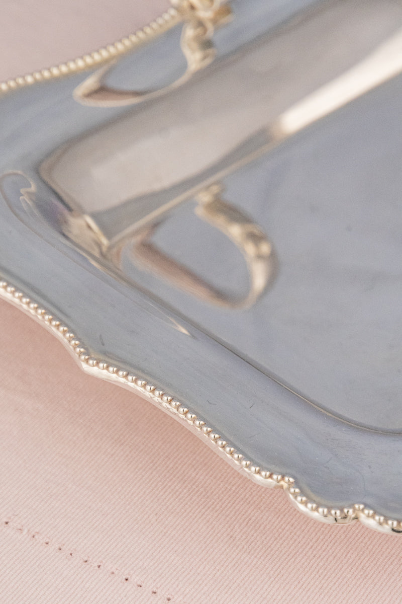 Antique Silverplate Asparagus Tray