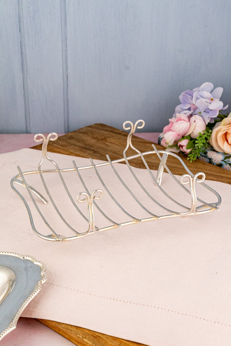 Antique Silverplate Asparagus Tray