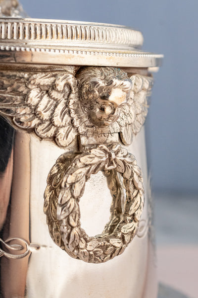 Antique Silverplate Biscuit Box