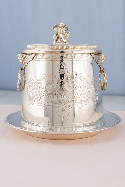 Antique Silverplate Biscuit Box