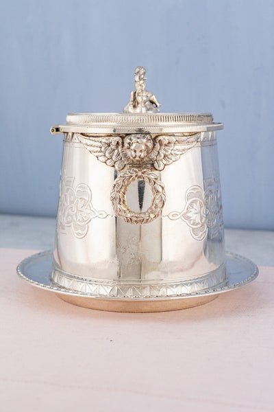 Antique Silverplate Biscuit Box