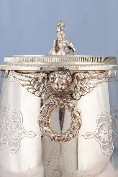 Antique Silverplate Biscuit Box