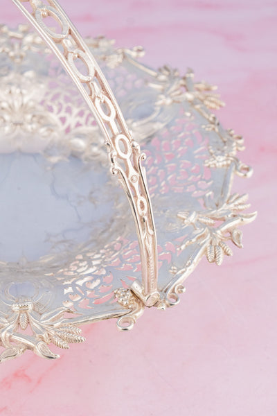 Antique Silverplate Cake Basket