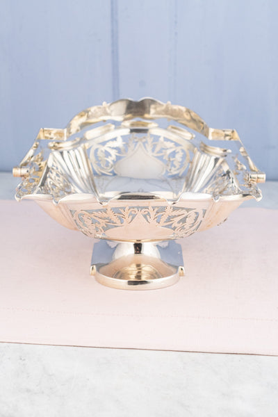 Antique Silverplate Cake Basket