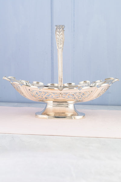 Antique Silverplate Cake Basket