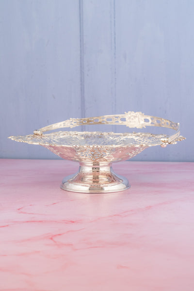 Antique Silverplate Cake Basket