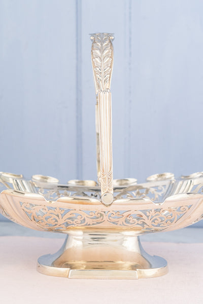 Antique Silverplate Cake Basket