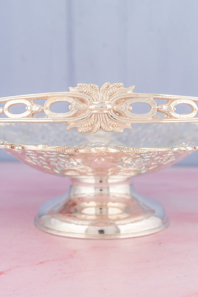 Antique Silverplate Cake Basket