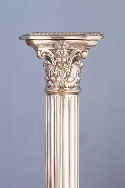 Antique Silverplate Candlesticks - Set of 2