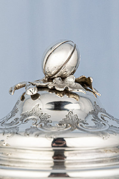 Antique Silverplate Coffee Pot - "With Mind & Hand"