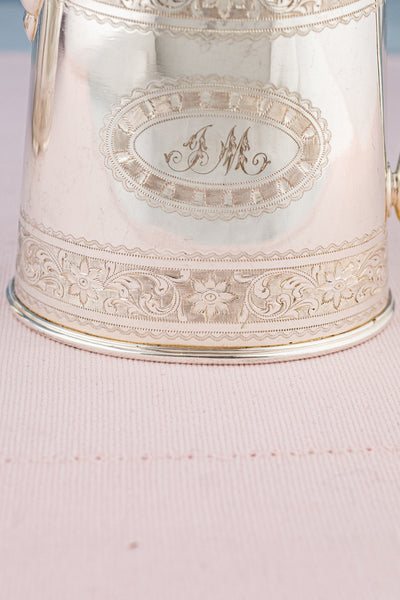 Antique Silverplate Creamer and Sugar Bowl Set