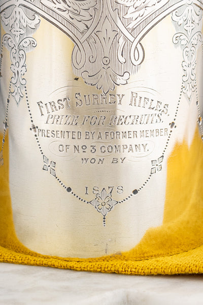 Antique Silverplate English Tankard Trophy