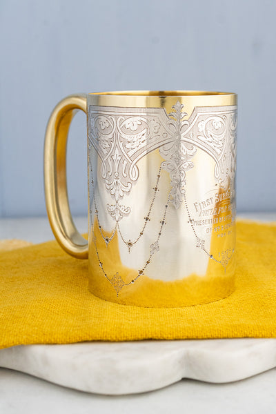 Antique Silverplate English Tankard Trophy