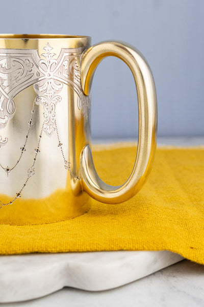 Antique Silverplate English Tankard Trophy
