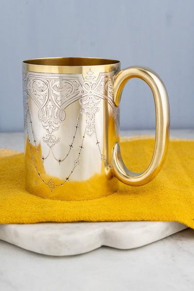 Antique Silverplate English Tankard Trophy