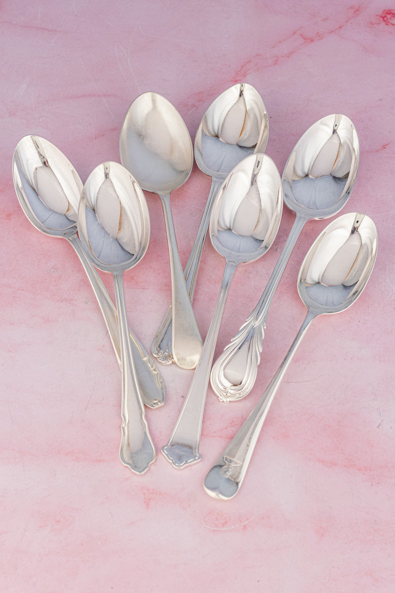Antique English Silverplate Serving Spoon