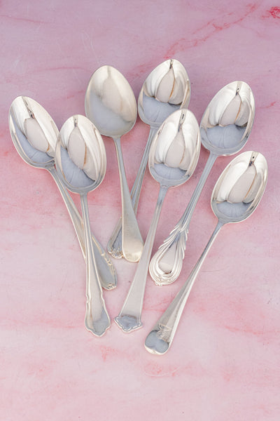 Antique English Silverplate Serving Spoon