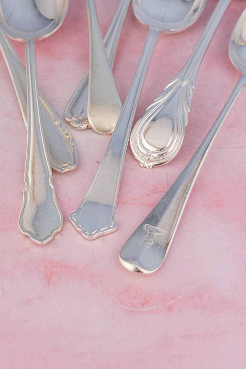 Antique English Silverplate Serving Spoon