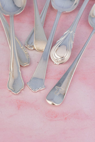 Antique English Silverplate Serving Spoon