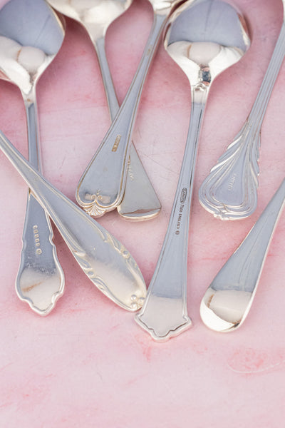 Antique English Silverplate Serving Spoon